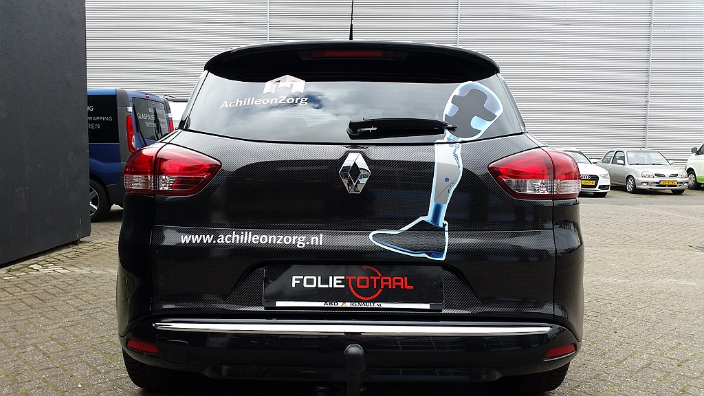 Wagenpark belettering en carbonwrap (Achilleonzorg Drachten)