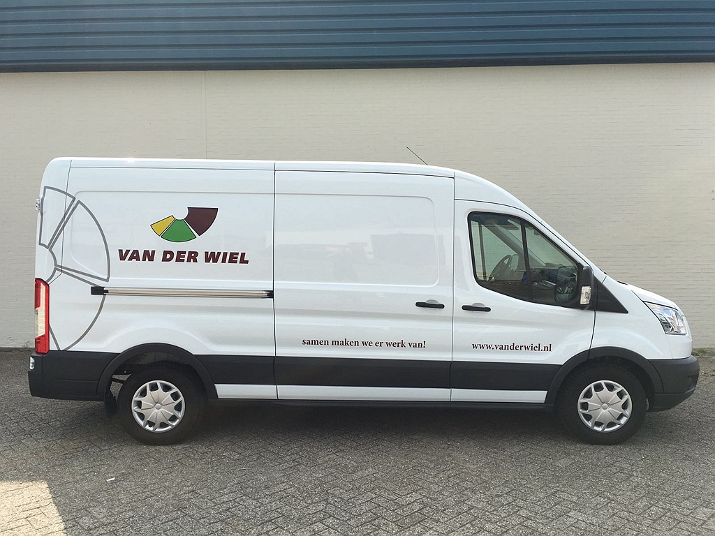 Belettering & gedeeltelijke wrap wagenpark (van der Wiel Drachten)
