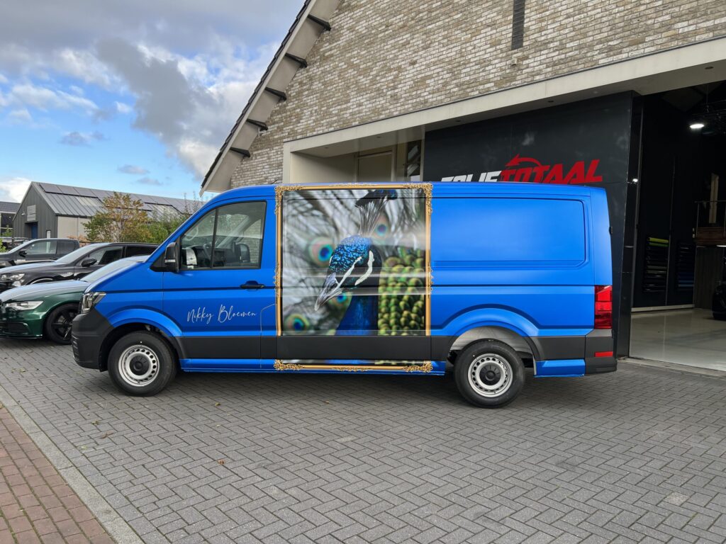 Caddy en Master – Wrap en Belettering in SatinPerfectBlue 3M