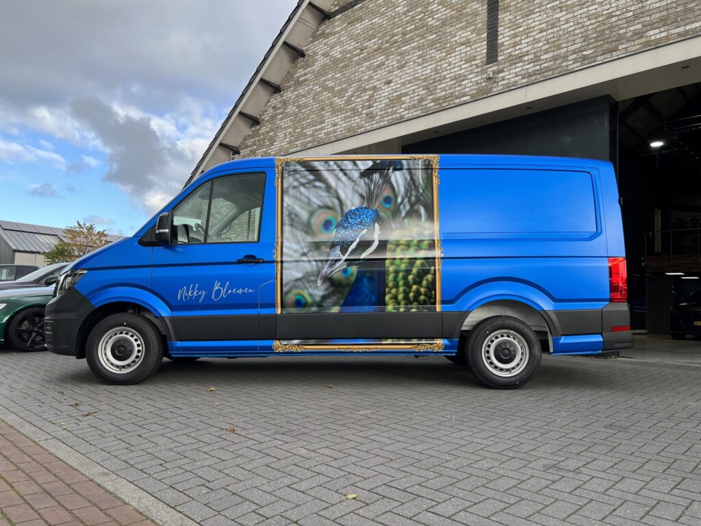 Caddy en Master – Wrap en Belettering in SatinPerfectBlue 3M